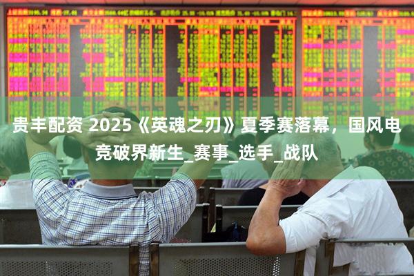 贵丰配资 2025《英魂之刃》夏季赛落幕，国风电竞破界新生_赛事_选手_战队